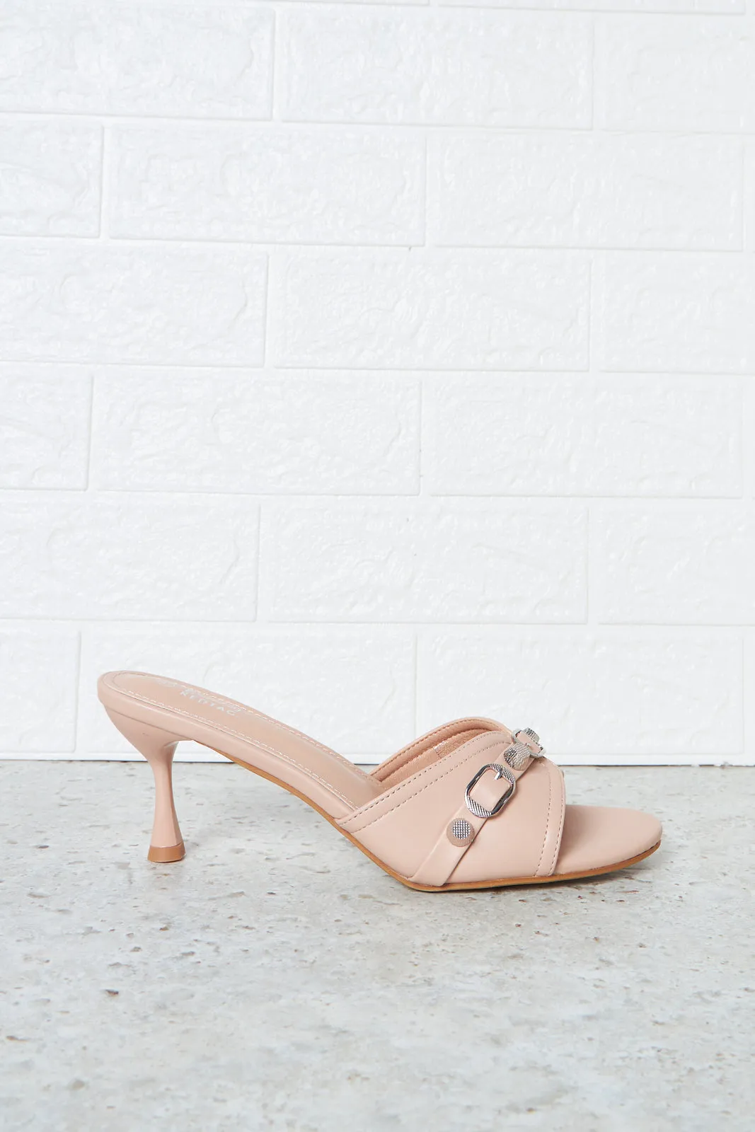 Women Pink Embellished Mule