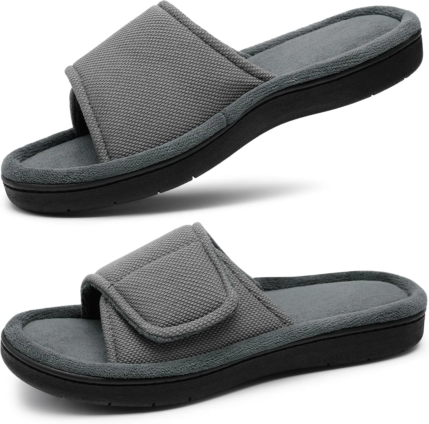 Women's Adjustable Indoor/Outdoor Machine Washable Memory Foam Slide
