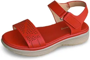 Women's Comfortable Walking Sandals Air Cushion Sport Slingback Elastic Band Platform Shoes Women Toe Ring Sandals