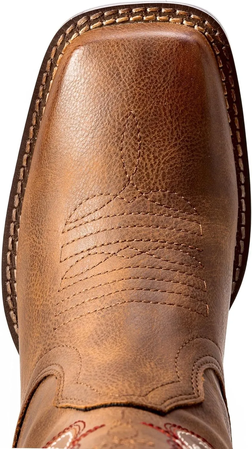 Womens Cowboy Boots Square Toe Cowgirl Boots Ladies Country Western Boots Wide Calf Embroidery Brown Low Heel US 6-11