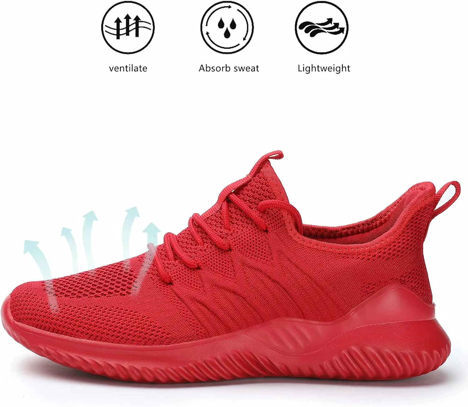 Women's Ladies Tennis Shoes Running Walking Sneakers Work Casual Comfor Lightweight Non-Slip Gym Trainers