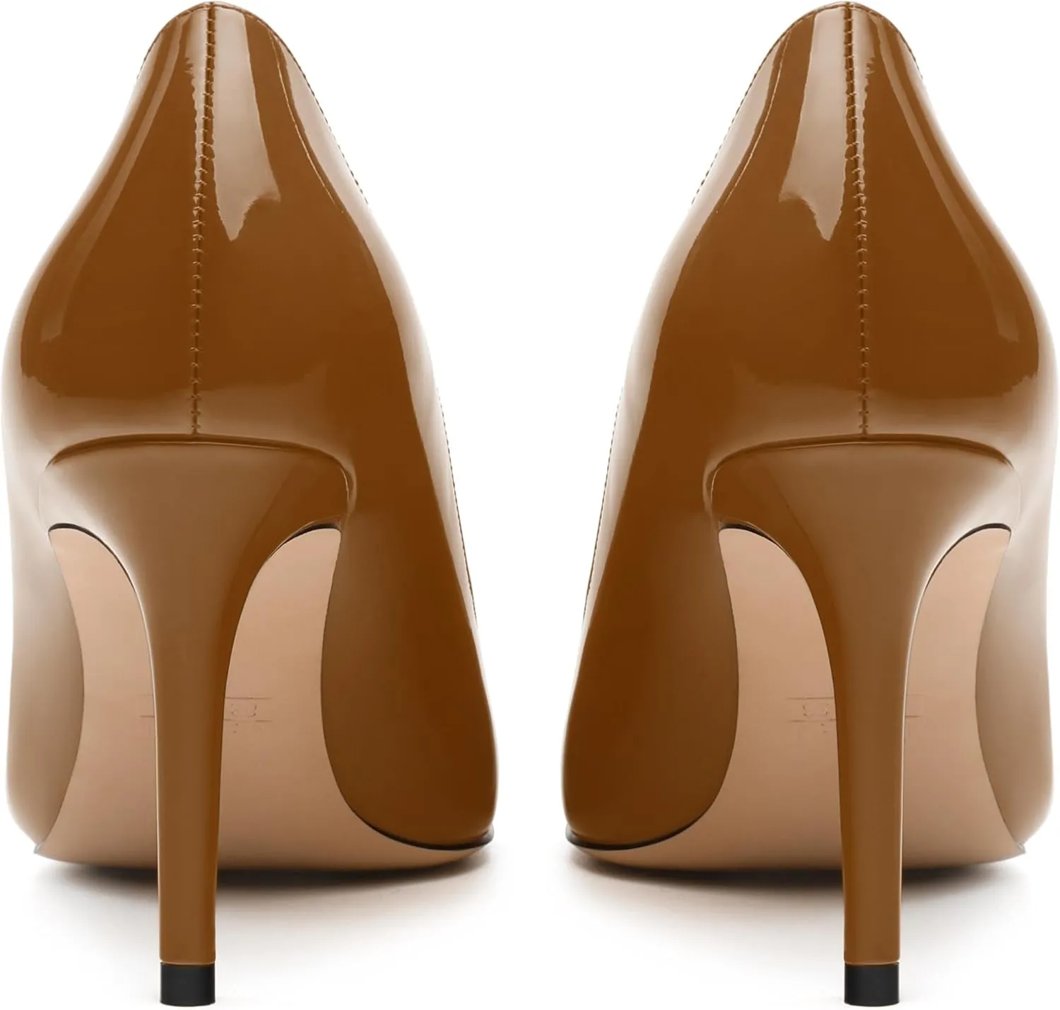 Women's Pumps, Pointed Toe Slip On High Heels, Fashion Solid Patent High Heel Shoes for Women