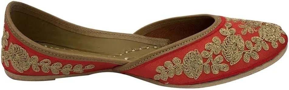 Women's Punjabi Jutti for Ethnic Shoes Cream Gold Wedding Shoes Mojari Traditional Indian Jooti Sandles Handmade Juti