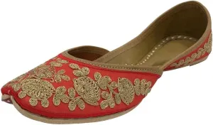 Women's Punjabi Jutti for Ethnic Shoes Cream Gold Wedding Shoes Mojari Traditional Indian Jooti Sandles Handmade Juti