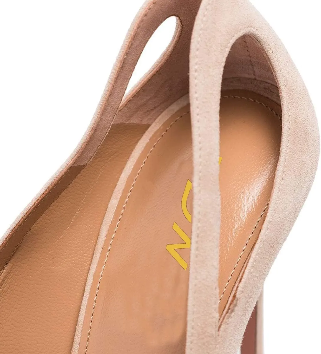 YDN Women Cutout Pointed Toe High Heels Formal Outfit Slip On Pumps Office Ladies Dress Patent Leather Shoes Size 4-15 US