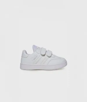 Youth Vespa Velcro Shoe in White